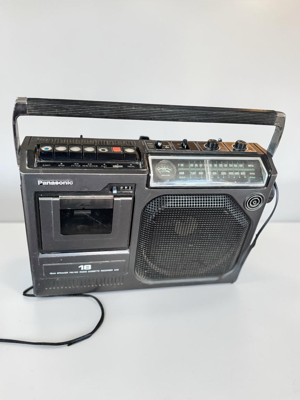 Vintage Panasonic Cassette Recorder FM AM Radio RX-548